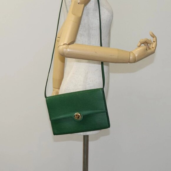LOUIS VUITTON Epi Pochette Arche Shoulder Bag Green M52574 LV Auth EC713 - Picture 3 of 16